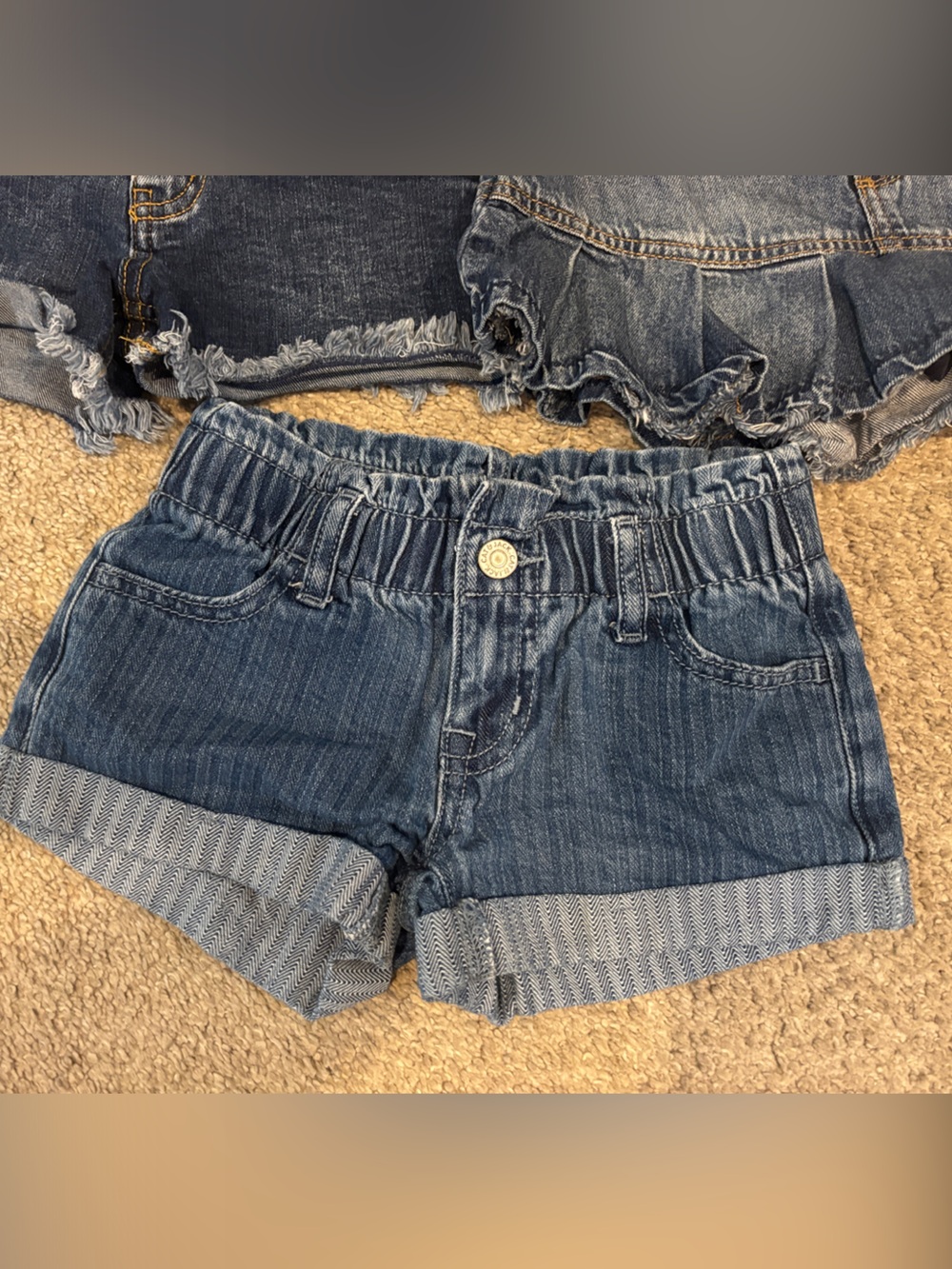 Girls Denim Shorts & Skort Set - Blue Size 4-5 - Picture 2 of 7